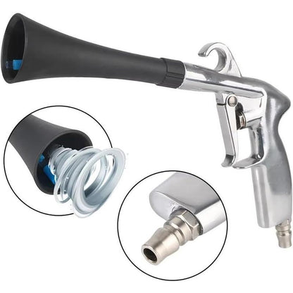 Tornado Cleaning Gun with Brush, Multifunctional Cleaning Gun, Dust Blowing Gun, Powerful Blowing Gun,High-Pressure Car Detailing Dry Washing Gun, Quickly Remove Dust/Dirt,Deep-Cleaning Hard-To-Reach Areas
