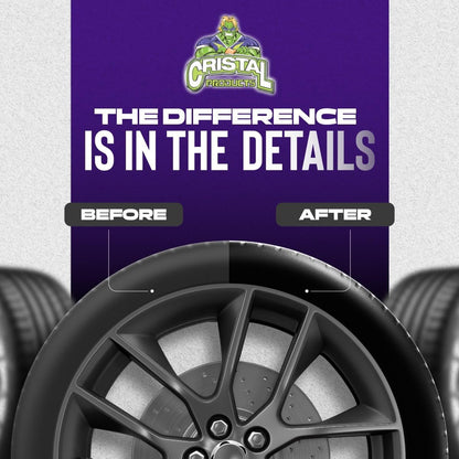 Untouchable Tire Shine Spray – Long-Lasting Wet Tire Finish for Deep Gloss & Protection – Waterproof Tire Shine, Easy Application, Premium Tire Cleaner Shine