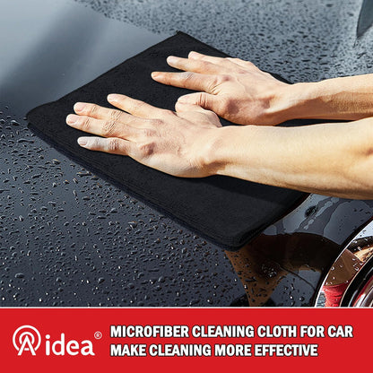 Microfiber Cleaning Cloth 24 Pack, Microfiber Towels for Cars, Soft & Absorbent Cleaning Rags, Premium Lint Free Shop Towels for House, Kitchen, Car, 12Inx16In