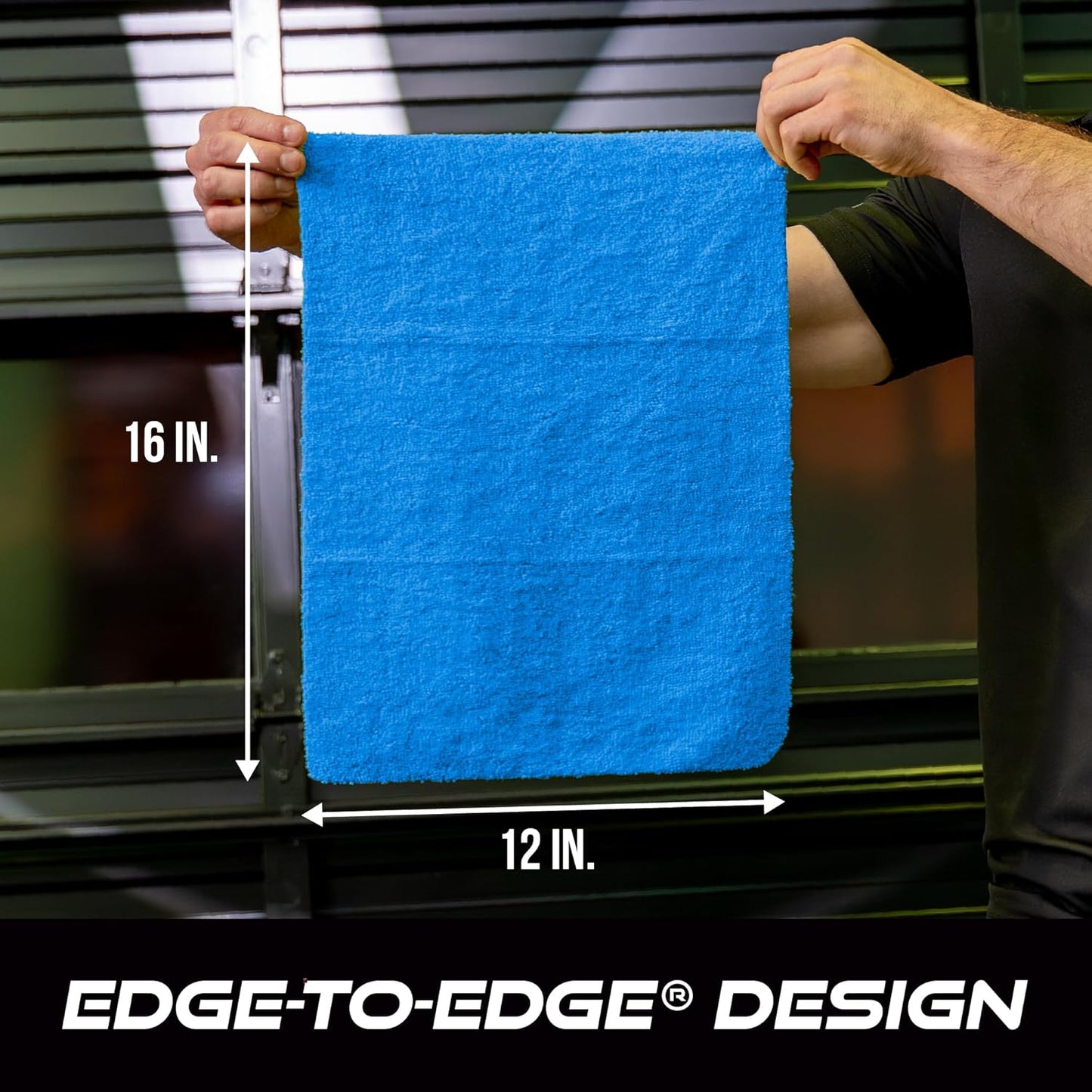 Microfiber Cloth for Car or Home 40 Pack, Edgeless Towel for Interior and Exterior Car Detailing, Multi-Purpose, Reusable Towels, Assorted, 12 Inch X 16 Inch