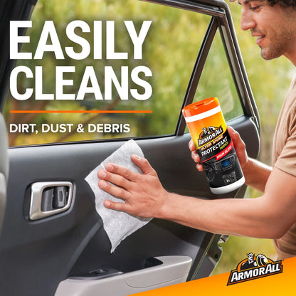 (2 Pack)  Ultra Shine Car Protectant Wipes, High Gloss, Gift for Him, 20 Count